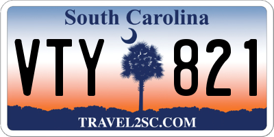 SC license plate VTY821