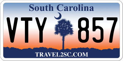 SC license plate VTY857