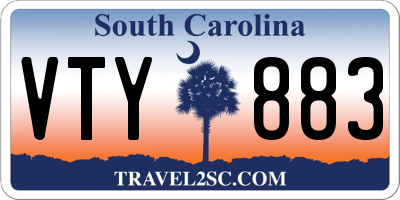 SC license plate VTY883