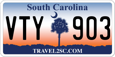 SC license plate VTY903