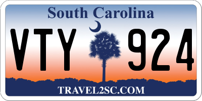 SC license plate VTY924