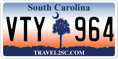 SC license plate VTY964