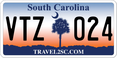SC license plate VTZ024