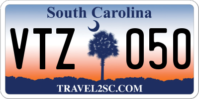 SC license plate VTZ050