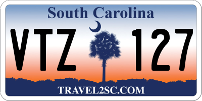 SC license plate VTZ127