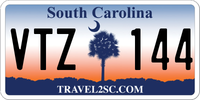 SC license plate VTZ144