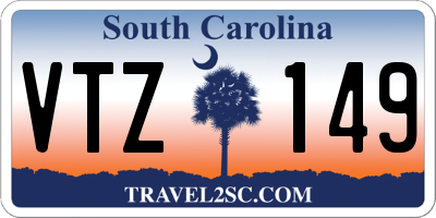 SC license plate VTZ149