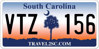 SC license plate VTZ156