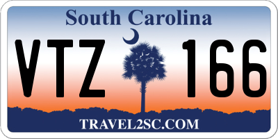 SC license plate VTZ166