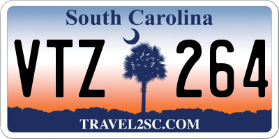 SC license plate VTZ264