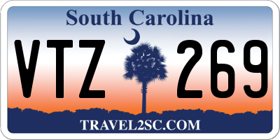 SC license plate VTZ269