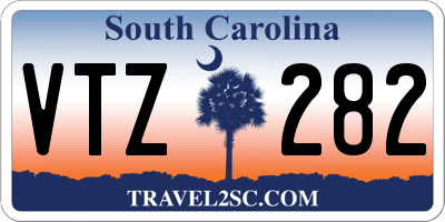 SC license plate VTZ282