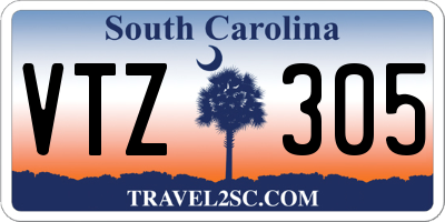 SC license plate VTZ305