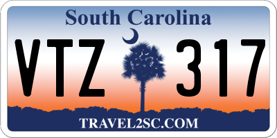 SC license plate VTZ317