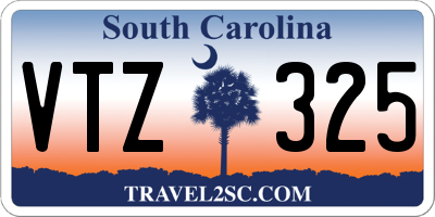 SC license plate VTZ325