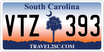 SC license plate VTZ393
