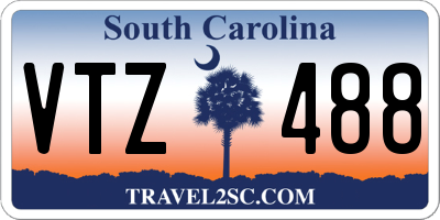 SC license plate VTZ488