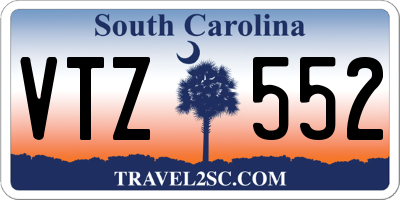 SC license plate VTZ552