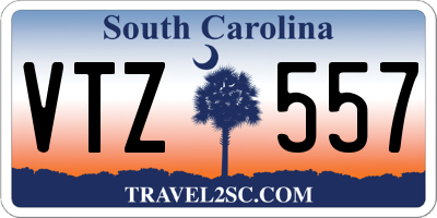 SC license plate VTZ557