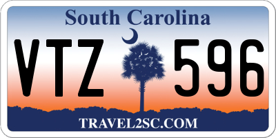 SC license plate VTZ596