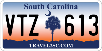 SC license plate VTZ613