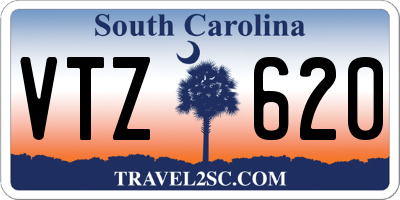 SC license plate VTZ620