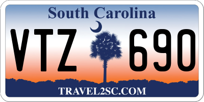SC license plate VTZ690