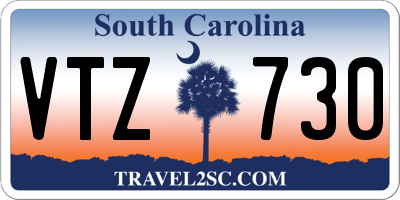 SC license plate VTZ730