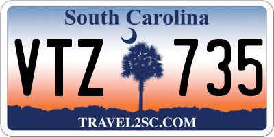 SC license plate VTZ735