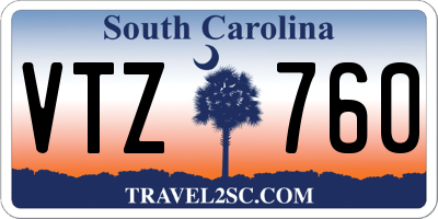 SC license plate VTZ760