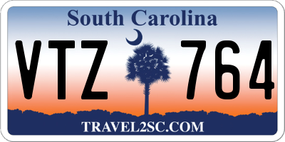 SC license plate VTZ764