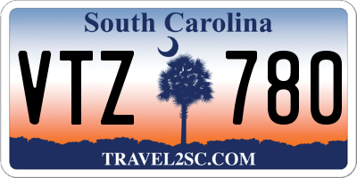 SC license plate VTZ780
