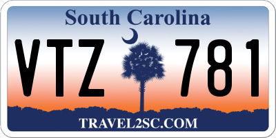 SC license plate VTZ781