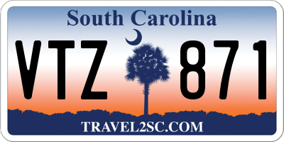 SC license plate VTZ871