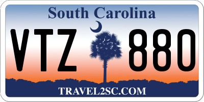 SC license plate VTZ880