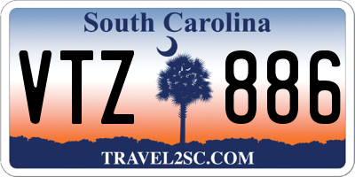 SC license plate VTZ886