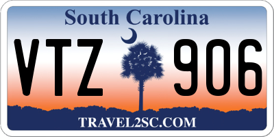 SC license plate VTZ906