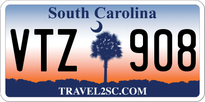 SC license plate VTZ908
