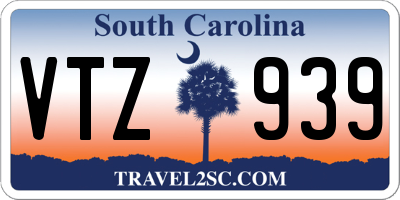 SC license plate VTZ939