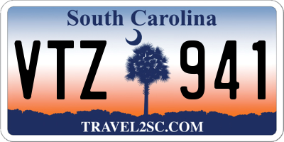 SC license plate VTZ941