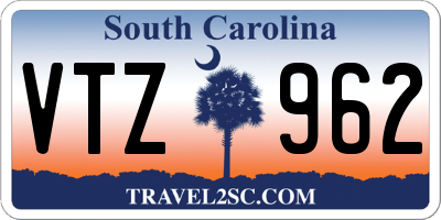SC license plate VTZ962