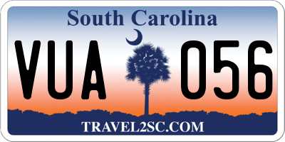 SC license plate VUA056