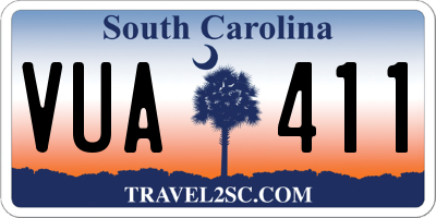 SC license plate VUA411
