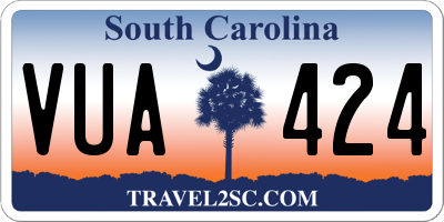SC license plate VUA424