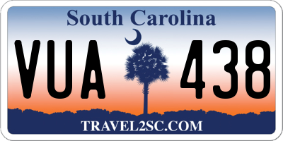 SC license plate VUA438