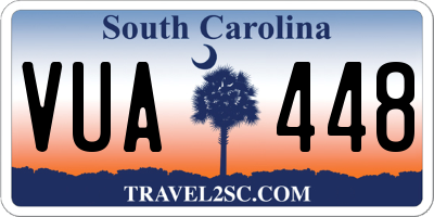 SC license plate VUA448