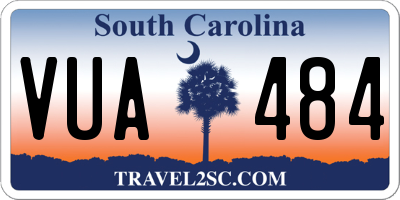 SC license plate VUA484