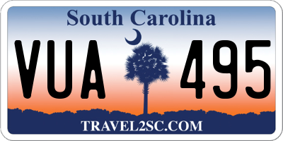 SC license plate VUA495