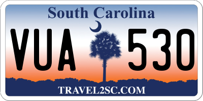 SC license plate VUA530
