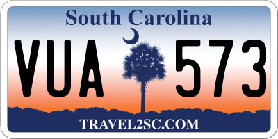 SC license plate VUA573